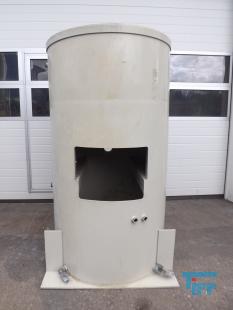 show details - used plastic sedimentation tank with conical bottom PP 