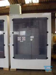 show details - used chemistry supply system with tank , dosing cabinet 