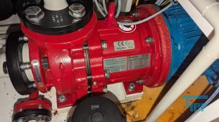 show details - used Single stage plastic lined magnetic drive close coupled centrifugal chemical pump 